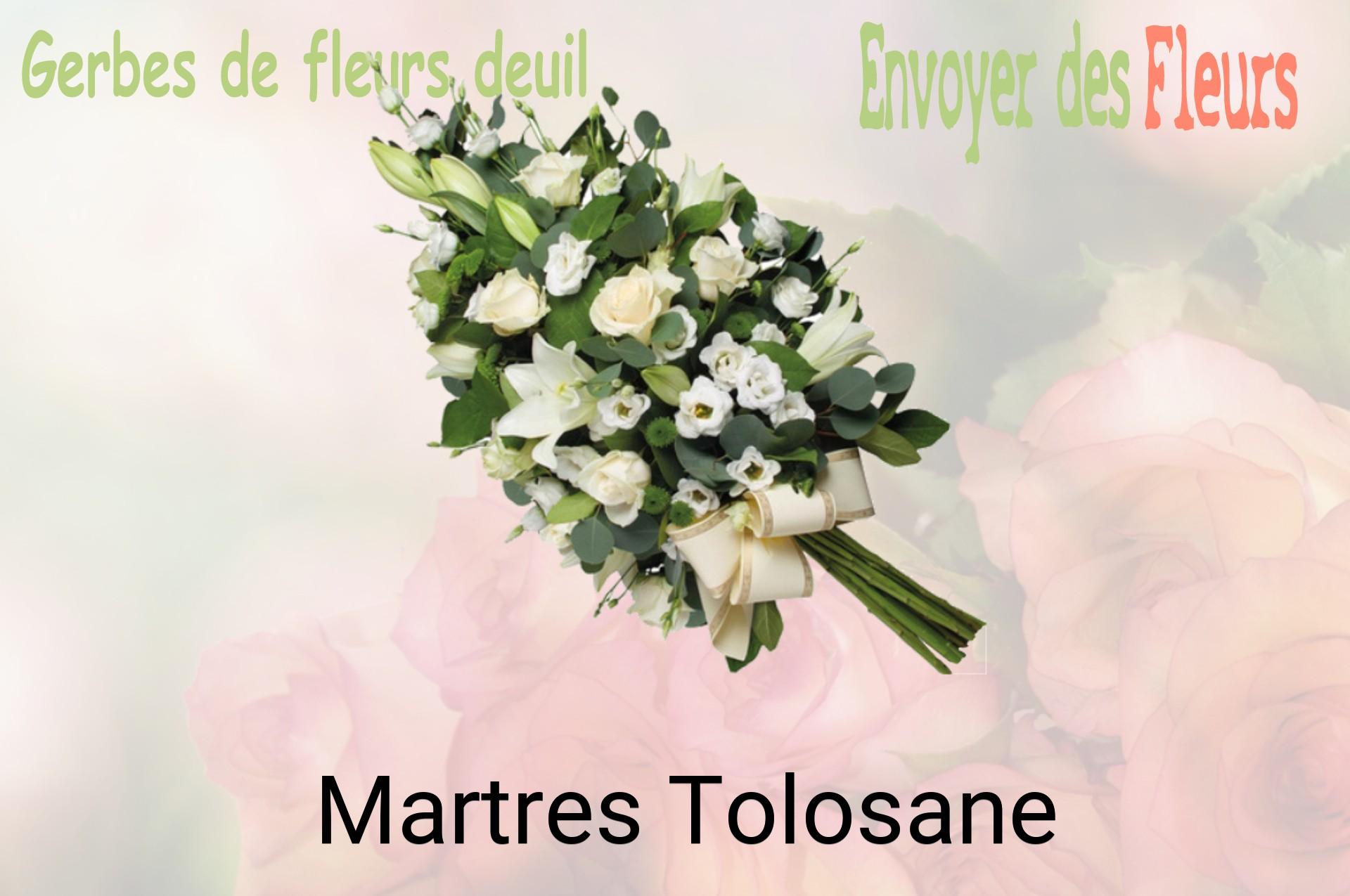 Gerbe de fleurs de deuil livrée à Martres-Tolosane